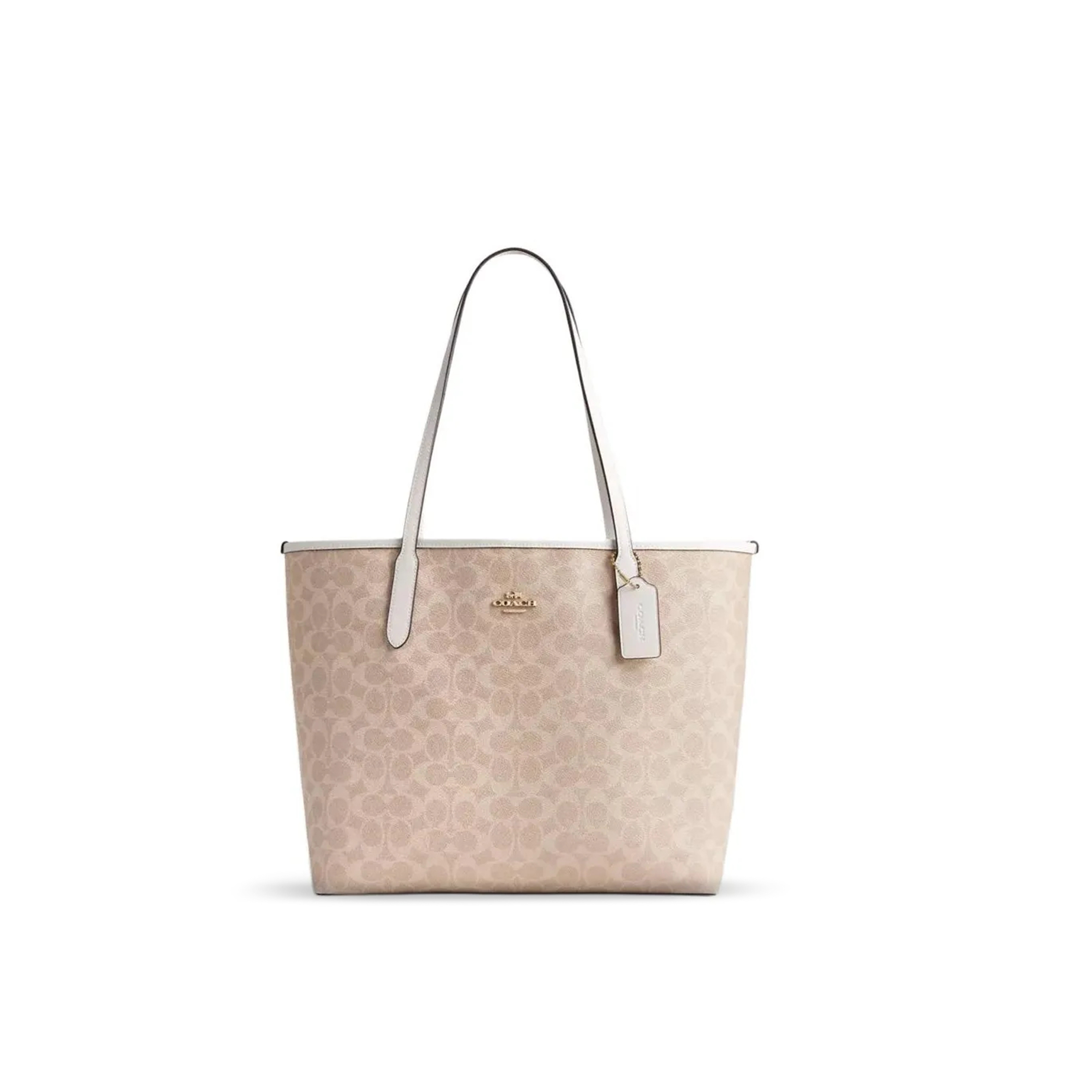 COACH CITY TOTE BAG IN SIGNATURE CANVAS CV976 01 (34*29*11cm)